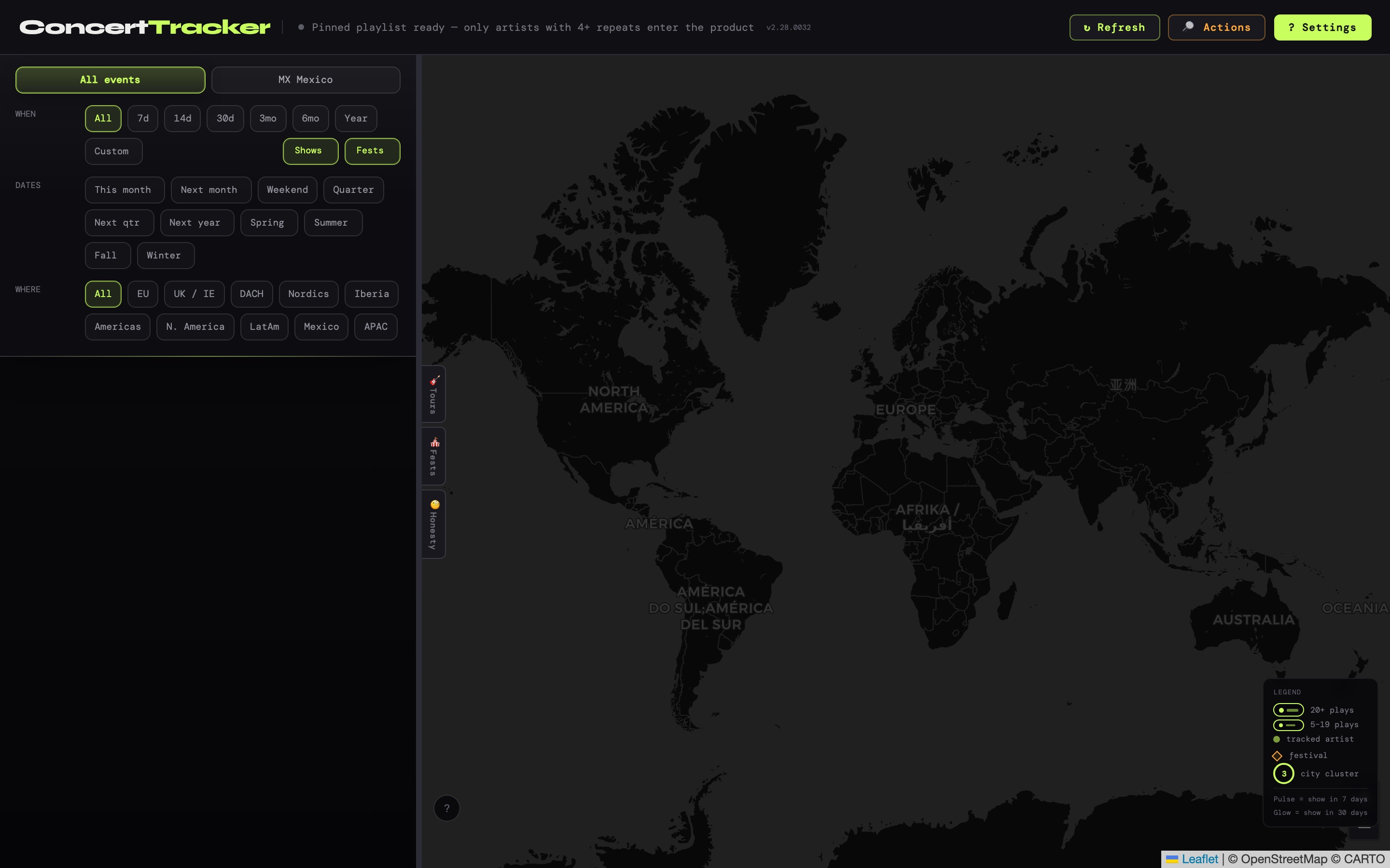 ConcertTracker preview